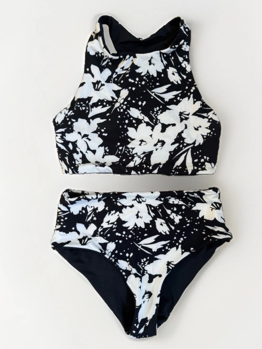 Title Nine Carve Designs Reversible Bikini Bottom Leilani Print High Waist Small